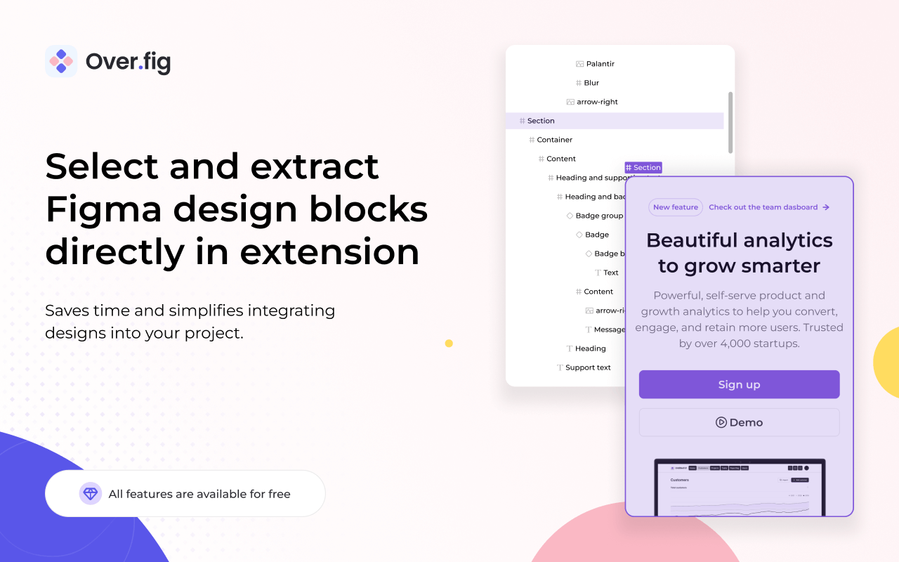 Access Figma's precise measurement tools without leaving your website
